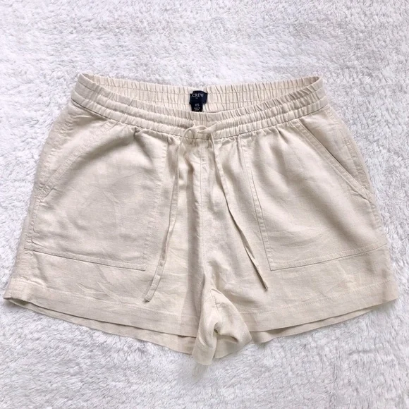 J. Crew Linen-Blend Drawstring Shorts - Picture 3 of 9